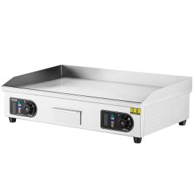 VEVOR Commercial Electric Griddle, 4400W Countertop Flat Top Grill, 122-572 F Adjustable Temp