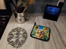 Golden Retriever in Sunflowers Pair of Pot Holders Kitchen Heat Resistant Pot Holders Sets Oven Hot Pads for Cooking Baking BBQ, 7 1/2 x 7 1/2
