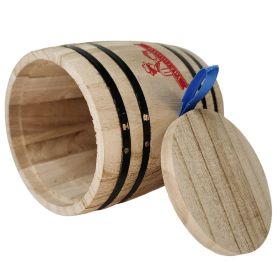 Yakimoto 1 Piece Mini Wood Canister | Small Airtight Kitchen Storage | Countertop Spice, Sugar