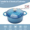 Dutch Oven,Dutch Oven Pot with Lid,4.5 QT Enamel Dutch Ovens with Dual Handles,Cast Iron Pot for Braiser,Cooking,Gifts for Family