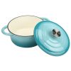 Dutch Oven,Dutch Oven Pot with Lid,5 QT Enamel Dutch Ovens with Dual Handles,Cast Iron Pot for Braiser,Cooking,Gifts for Family